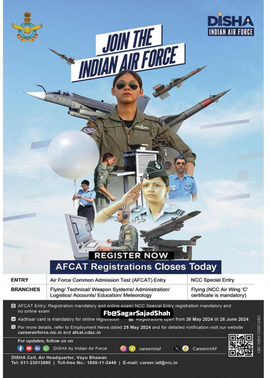 indian air force jobs recruitment 2024 join the elite force