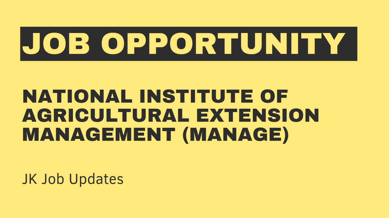 national institute of agricultural extension management (manage)